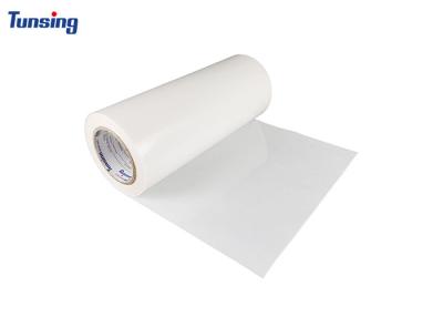 China Pegamento caliente de alta temperatura de la película adhesiva 0.12m m Mylar del derretimiento para los tejidos de poliester en venta