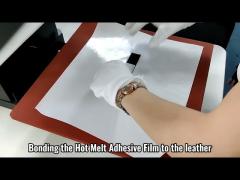 DS615B  Hot Melt Adhesive film bonding Stainless steel to Leather