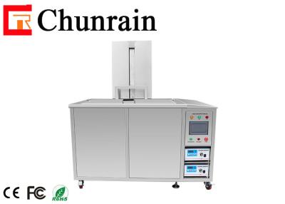 China 360L 3600W Big Industrial Automatic Ultrasonic Cleaner With Lifting Heavy Oil for sale