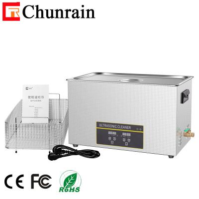 China Limpiador ultrasónico de la filtración 600W 30L Digitaces para las piezas plásticas de las colocaciones del metal en venta