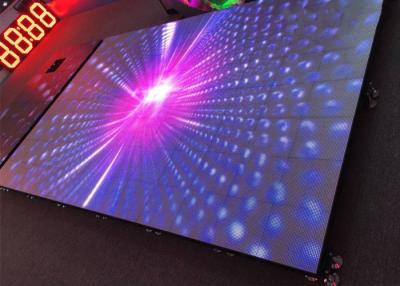 China Stage DIY 3D IP31 4.81mm Dance Floor LED Display For Bar Club for sale