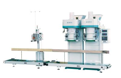 China Dual Scale Conveyor Belt Rice Powder Packing Machine 33.3L/ Min 200 Bags / H for sale