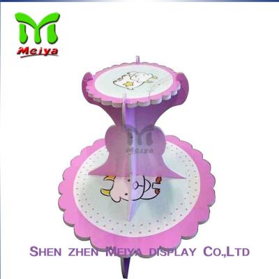 China Tree Tire  Round Cardboard cupcake display stands / holders for sale