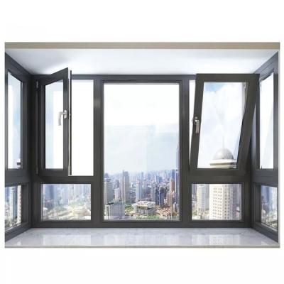 Chine Fenêtre thermique de tour d'inclinaison de fenêtre en aluminium d'impact fait sur commande de haute qualité d'ouragan à vendre