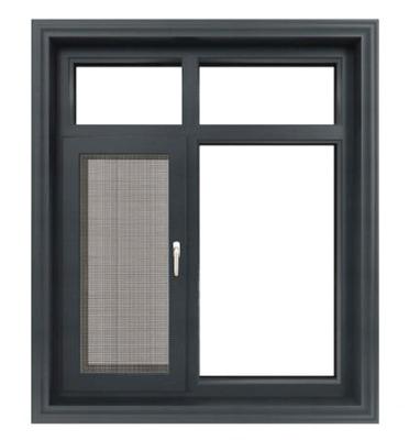 China El polvo cubrió el marco rasante de aluminio Windows con Magenetic Flyscreen en venta