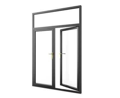 China Two Track Flush Casement French Doors , Waterproof Aluminum Hinged Screen Doors for sale