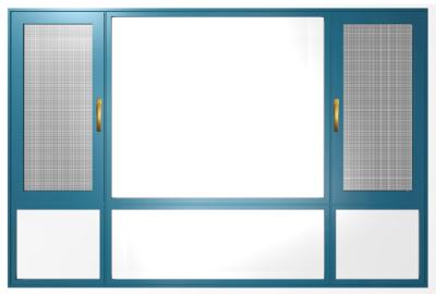China Diapositiva de aluminio interior de Windows del marco y doblar natural abierto anodizado en venta