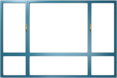 China Diapositiva moderna de Windows del marco y oscilación de aluminio insonoros en venta
