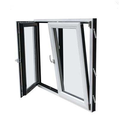 Cina Doppi inclinazione e giro di alluminio di vetro Windows, finestra della stoffa per tendine di Inswing in vendita