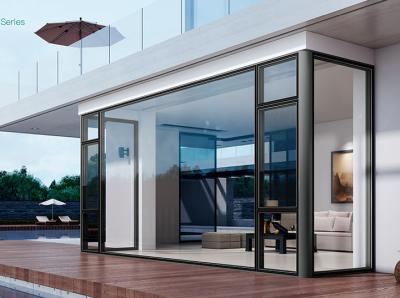 China Frameless Aluminium Casement Windows Sealed Insulation Fireproof for sale