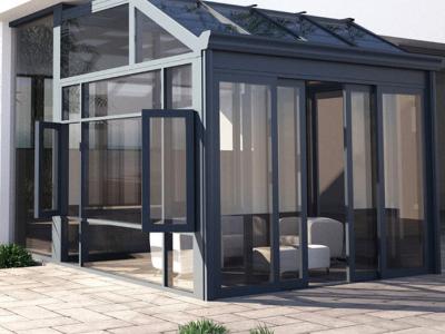 China ODM All Season Sunroom Rectangle , Aluminium Sun Shade Louvres For Garden for sale