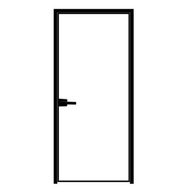 China Narrow Side Aluminum Casement French Doors Black Anodized 1.5mm Thickness for sale