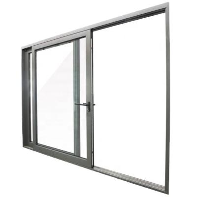 China Waterproof Aluminium Two/Three Track Sliding Windows Narrow Side Anodized With Subhead Subsills for sale