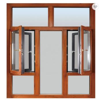 China KLUK Aluminium Swing Windows , Double Swing Out Windows With Grill And Mesh for sale