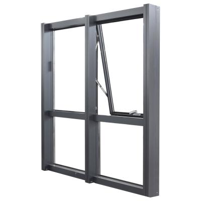 China Open Frame Aluminium Curtain Wall, Curtain Glass Window Anodizing Black Frame for sale