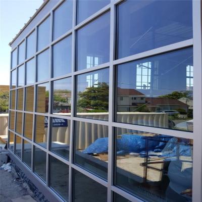 China Protección contra la luz de cristal doble de aluminio de las paredes de cortina del marco de acero de KLUK en venta