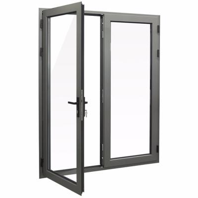 China ODM Aluminium Casement Doors Vertical Opening With Corner Code Connection for sale