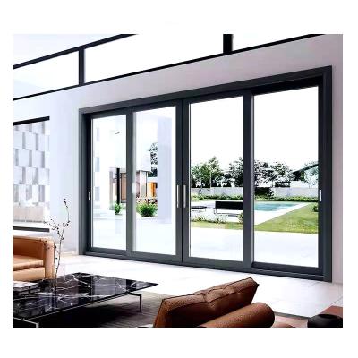 China 0.8mm Thickness Aluminum Sliding Doors With Double Triple Glazed Panel for sale