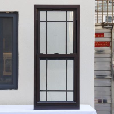 China White Double Hung Sash Windows Aluminium Vertical Up Down Sliding Windows for sale