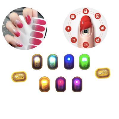 China Rewritable NFC Artificial Fingernail Art Stickers LED  Decals Beauty Products en venta
