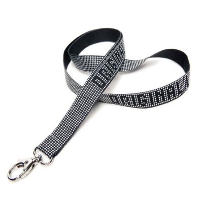 China free sample promotional custom printed neck woven lanyard with logo print for sale