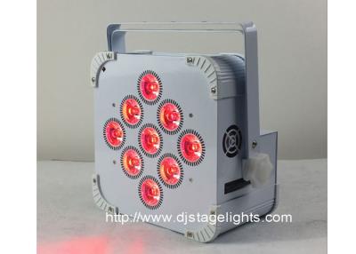 China 9pcsX18w LED DMX Wireless LED Par Cans , Rechargeable Led Stage Light for sale