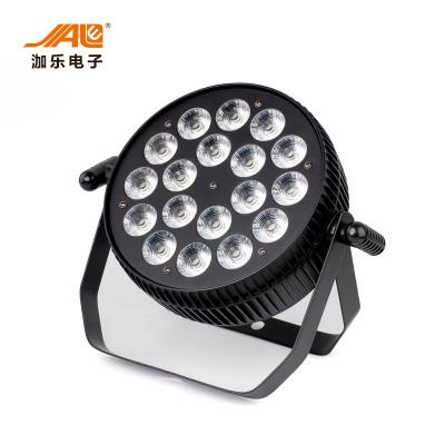 China 18PCS RGBWA +UV LED Par DJ Light From 0-100% Electronic Dimming for sale