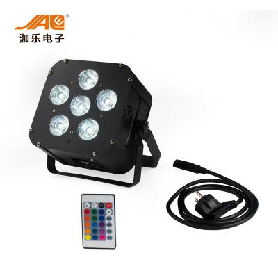 China No Fan 6PCS Battery LED Par Can Stage Lights IP33 100 Thousand Hours Lifespan for sale