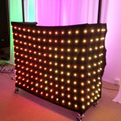 China 1 x 2m Rgb 3in1 Colorful LED Video Curtain , Professional Decoration LED Light Curtain for sale