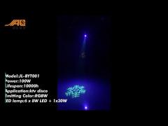 IP20 DJ Stage Lights 100W Disco Party KTV Laser RGB Washer Lamp