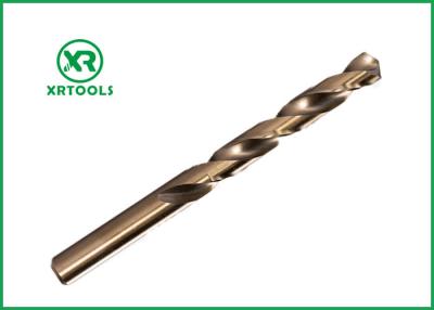 China Amber Finished Cobalt Drill Bit , Parallel Shank Hss Twist Drill Bit for sale