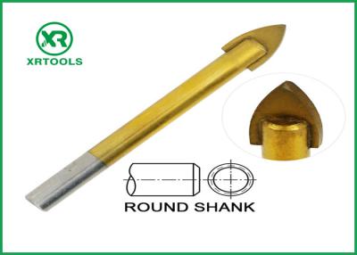 China Titanium Coated Metric Masonry Drill Bits Round Shape 3 - 16MM Length for sale