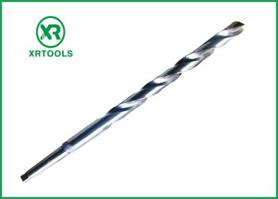 China White Finish Morse Taper Drill Bits , Extra Long Tapered Drill Bits For Metal for sale