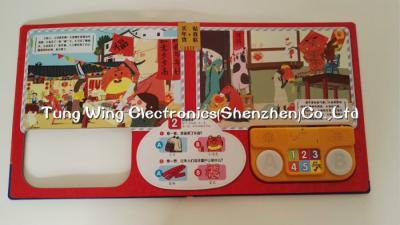 China ABS + CCNB 6 Button and  2 LED Module For Intellectual Baby Play A Sound Book for sale