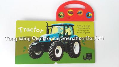 China Toy Trucks Push Button Sound Module , Indoor Kid's musical book for baby for sale