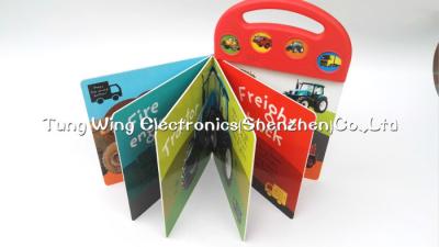 China Juegue el libro del sonido del botón de los camiones, libros interactivos de los sonidos para los niños en venta