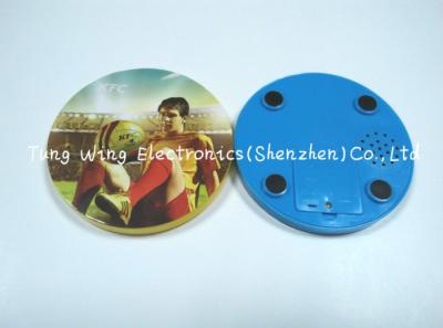 China Melody Flashing Cup Led Coaster Custom Sound Module 95mm Diameter for sale