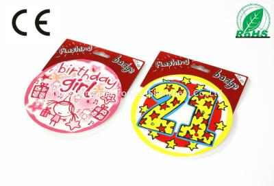 Китай Модуль СИД чувствительного празднества проблескивая/музыкальный значок СИД для подарков праздника продается