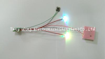 China 2 Colorful LED And 1 Button Flashing  LED Module with Beautiful Lights for sale