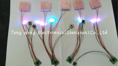 China Beautiful Lights  2 Colorful LED And 1 Button Flashing sound chip for toys for sale