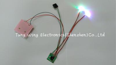 China Beautiful Lights Toy Sound Module 2 Colorful LED And 1 Button Flashing Module for sale