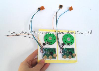 China Módulo de sonido de tarjeta de felicitación cuadrada de plástico para negocios con volumen de sonido ajustable en venta