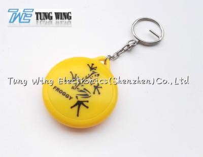China ABS , metal Round Shaped Music Keychain , cute music box keychain for sale