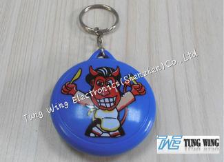 China ABS Metal 4.0mm Thickness 85dB Round Music Keychain EMC for sale