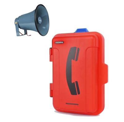 Cina Il telefono analogico industriale della luce d'avvertimento del montaggio della parete impermeabilizza per le linee telefoniche del PABX in vendita