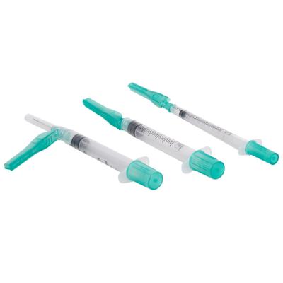 China Disposable Sterile Safety Medical Arterial Blood Collection Syringe 1ml/3ml 21G 22G for sale