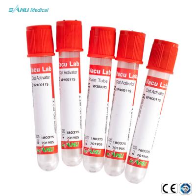 China Vacuum Clot Activator Blood Collection Tube 2ml For Biochemical Tests for sale