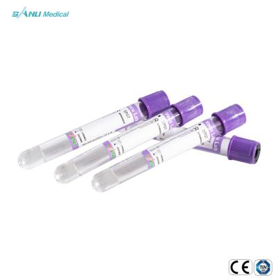 China CE ISO Medical EPGT Tube Vacuum Blood Test Collection Tube With Lavender Top for sale