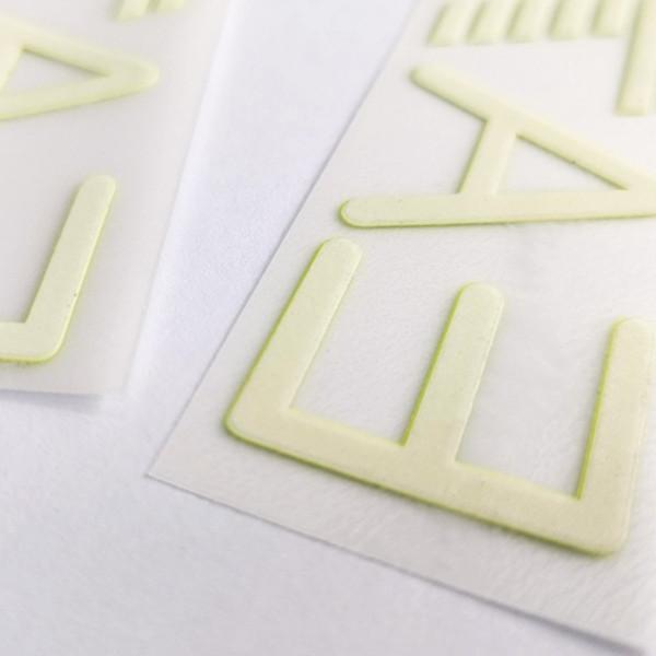 Eco Friendly 3D Silicone Heat Transfer Clothing Labels With Reflective Effect