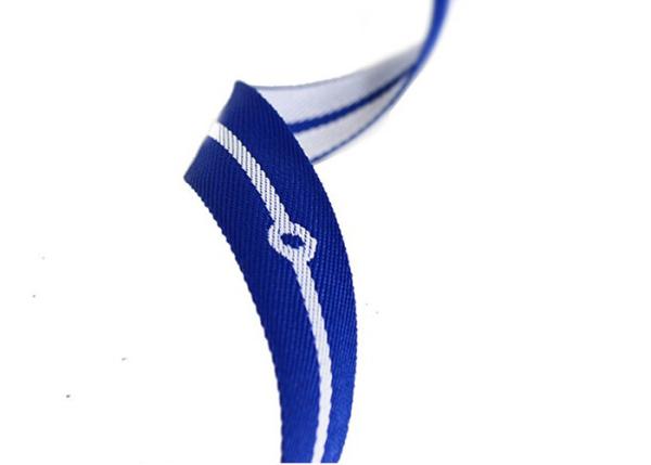 Funky Blue Elastic Diary Band Strap , 3 - 110mm Width Custom Cloth Elastic Bands